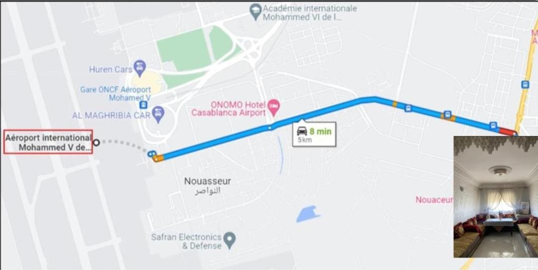 Adorable Apartamento A 8 Min Del Aeropuerto De Casablanca,Wifi Ultra Rapido Y Parking Gratis Derroua Exterior foto